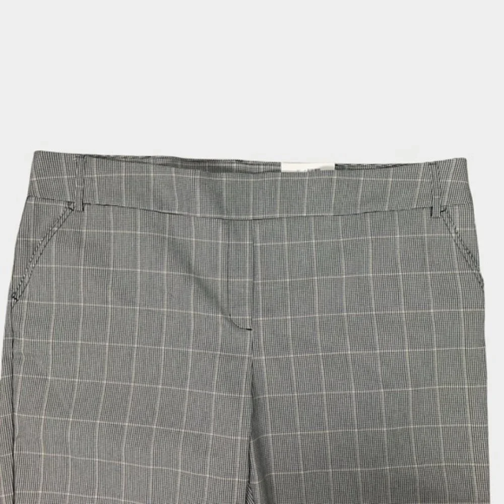 NWT Savvy Fit Plaid Straight Leg Pants High Rise